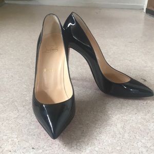 Patent leather pumps